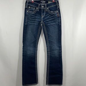 Silver Aiko Boot Cut Jeans Size 25